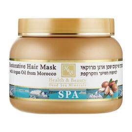 Маска для волосся Health and Beauty Для сухого пошкодженого волосся з маслом арганії марокканської 250 мл (7290011843281)