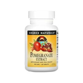Травы Source Naturals Экстракт граната, 500 мг, Pomegranate Extract, 60 таблеток (SNS-01627)
