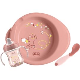 Набор детской посуды Chicco Set Prima Pappa 6м+ Рожевий (16200.15)