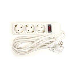 Сетевой фильтр питания PowerPlant 1.8 м, 3 розетки, евростандарт (JY-1054/1.8) (PPSA10M18S3)