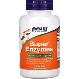 Вітамінно-мінеральний комплекс Now Foods Суперферменти, Super Enzymes, 90 таблеток (NOW-02960)