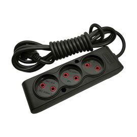 Сетевой удлинитель TECCO 5м 3 поста black (8681277843310)
