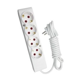 Сетевой удлинитель TECCO 5м 4 поста white (8681277842139)