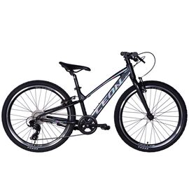 Велосипед Leon 24" JUNIOR Vbr рама-12" AL 2025 чорний (OPS-LN-24-107)