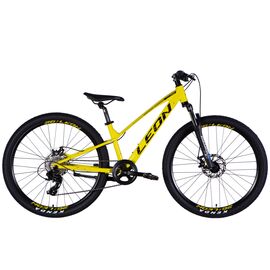 Велосипед Leon 26" SUPER JUNIOR DD рама-13" AL 2025 жовтий з чорним (OPS-LN-26-110)