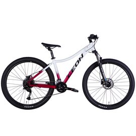 Велосипед Leon 27,5" XC LADY 80 HDD рама-16" AL 2025 білий з малиновим (OPS-LN-27,5-010)