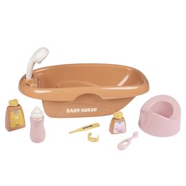 Игровой набор Smoby Ванна для пупса Беби Ньорс. Терракотовая пудра с аксессуарами, 42 см (7600220383)