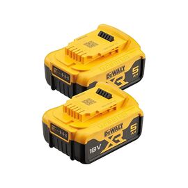 Аккумулятор к электроинструменту DeWALT 18 В XR Li-lon 5Ah, 2 шт., 1.3 кг (DCB184P2)