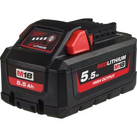 Аккумулятор к электроинструменту Milwaukee Li-Ion M18 HB5,5 5,5Ah High Output (4932464712)