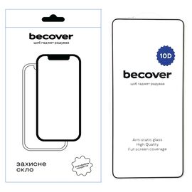 Стекло защитное BeCover Oppo Reno13 F 5G 10D Black (713634)