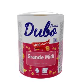 Паперові рушники Диво Premio Grande Midi 2 шари 400 відривів 1 рулон (4820003838518)
