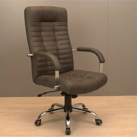 Офісне крісло Richman Атлант Хром П1 M-2 (Anyfix) Шкіра Люкс комбо Каштан (R00000049265)