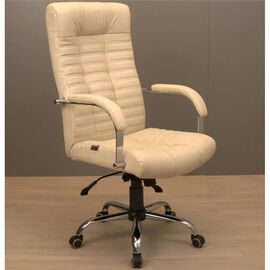 Офісне крісло Richman Атлант Хром П1 M-2 (Anyfix) Шкіра Люкс комбо Панна-кот (R00000049267)