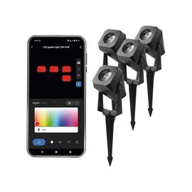 Прожектор EMOS ZIW194R 4шт 7 Вт RGBIC WIFI (ZIW194R)