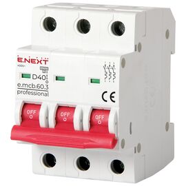 Автоматический выключатель E.NEXT 3-п e.mcb.pro 40А D ( 6кА) (p0710016)