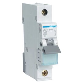 Автоматичний вимикач Hager 1-п. C 40A (6kA) 1M (A) (MCN140)