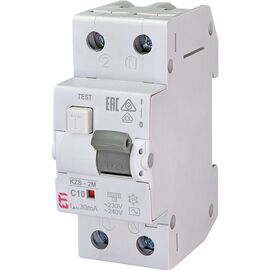 Дифференциальный автоматический выключатель ETI KZS-2M C 10/0,03 тип AC (10kA)