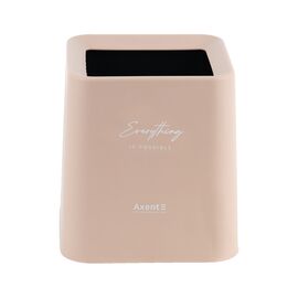 Корзина для бумаг Axent Настольный мусорный контейнер, квадратный, персиковый (2132-42-A)