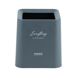 Корзина для бумаг Axent Настольный контейнер для мусора, квадратный, серый (2132-03-A)