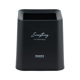 Корзина для бумаг Axent Настольный контейнер для мусора, квадратный, черный (2132-01-A)
