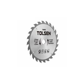 Диск пильный Tolsen с ТВС напайками по дереву 210х24Т*30мм (76440)