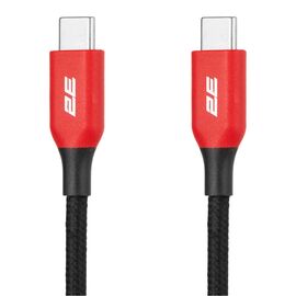 Дата кабель USB-C to USB-C 1.0m 100W black 2E (2E-CC100-WH)