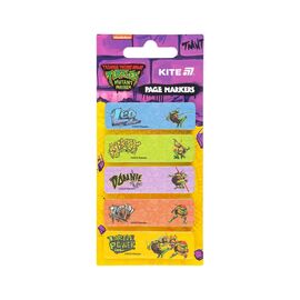Стикер-закладка Kite бумажная с рисунком Ninja Turtles, 100 шт, 5х15х50 мм, прямоугольная (NT25-480)