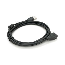 Дата кабель USB 2.0 AM/AF 2.0m ferrite black Voltronic (YT-AM/AF-2.0B)