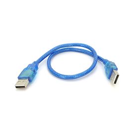 Дата кабель USB 2.0 AM/AM 0.5m blue Ritar (YT-AM/AM-0.5TBL)