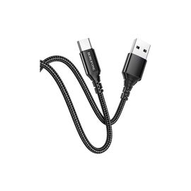 Дата кабель USB 2.0 AM to USB-C 1.0m 2.4A black BOROFONE (6931474745835)