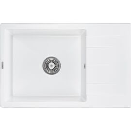 Мойка кухонная GRANADO NAVIA white з сифоном (775*495mm.) (gr3805)