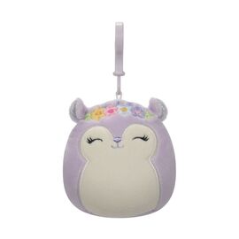Мягкая игрушка Squishmallows на клипсе – Белка Сидни 9 см (SQCP00180)