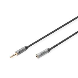 Кабель мультимедийный 3.5mm M to 3.5mm F 3.0m Digitus (DB-510210-030-S)