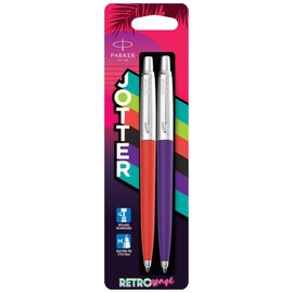 Ручка шариковая Parker JOTTER 17 Originals 80s Vermilon CT BP + Indigo CT BP блистер (15 996_BRED_2597)
