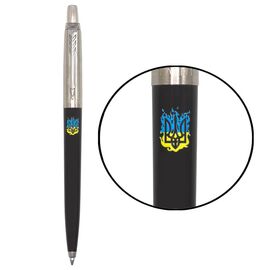 Ручка шариковая Parker JOTTER 17 Originals UKRAINE Black CT BP огненный Трезубец (15632_T0316u)