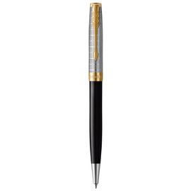 Ручка шариковая Parker SONNET 17 Metal & Black Lacquer GT BP (68 132)
