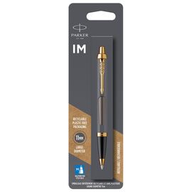 Ручка шариковая Parker IM 17 Grey Lacquer GT BP блистер (21 136)
