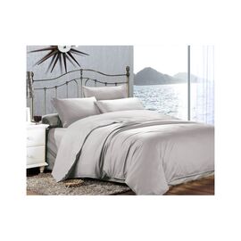 Постільна білизна Home Line Сатин Люкс (світло-сірий) сімейний (176579)