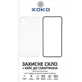 Чохол до мобільного телефона XoKo Ultra Thin Proof + Glass Full Cover Ultra-Thin iPhone 14 Pro Black (XK-CS-ULT-AP-IP14PR)