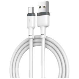 Дата кабель USB 2.0 AM to USB-C 1.0m 2.1A white XO (XO-NB-208-TC-1-WH)