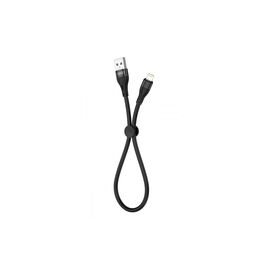 Дата кабель USB 2.0 AM to Lightning 0.25m 2.4A black XO (XO-NB179-025-BK)