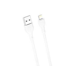 Дата кабель USB 2.0 AM to Lightning 2.0m 2.1A white XO (NB200-L2-WH)