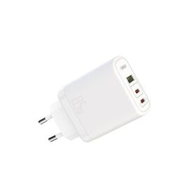 Зарядний пристрій XO 2xUSB-C PD65W + 1xUSB 45W white (СE04-WH)