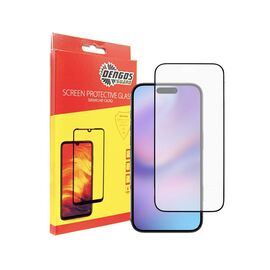 Стекло защитное Dengos Full Glue iPhone 17 Black (TGFG-408)