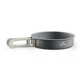 Набор туристической посуды Naturehike CNK2450CF010, 2 каструлі 1л, 1.7л, сковорідка (6976507663335)
