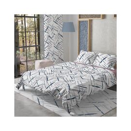Постельное белье Home Line Фланель (сине-белый) семейный (182768)