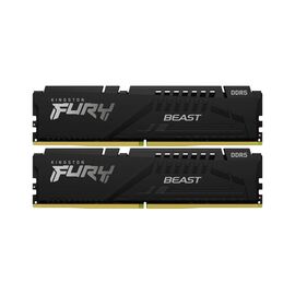 Модуль памяти для компьютера DDR5 64GB (2x32GB) 5600 MHz Fury Beast Black Kingston Fury (ex.HyperX) (KF556C36BBE2K2-64)