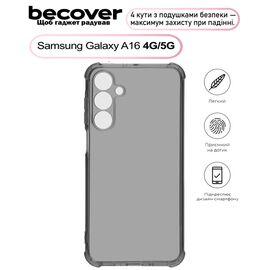 Чехол для мобильного телефона BeCover Anti-Shock Samsung Galaxy A16 4G SM-A165 / A16 5G SM-A166 Grey (713752)