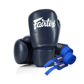 Боксерские перчатки Fairtex BGV27 Blue 16 унцій (бинти в комплекті) (BGV27_16oz_Blue)