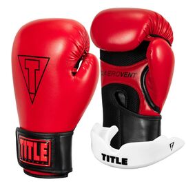 Боксерские перчатки Title Boxing Vegan Gloves Red/Black 16 oz (VGFBG 16 oz RD/BK)